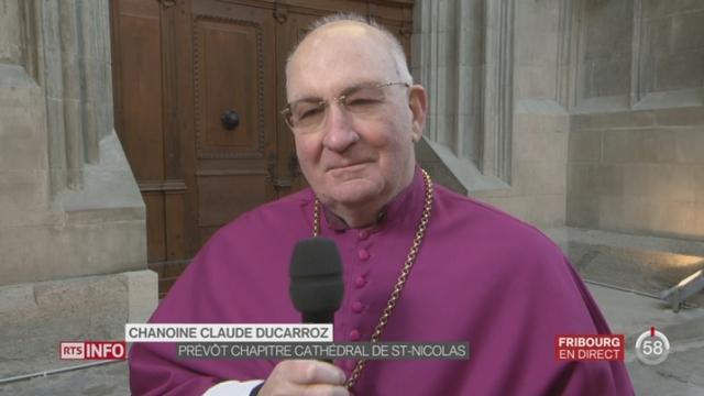 Fin de la rénovation du portail sud de la cathédrale Saint-Nicolas de Fribourg: le point avec Monseigneur Claude Ducarroz, prévôt de la cathédrale