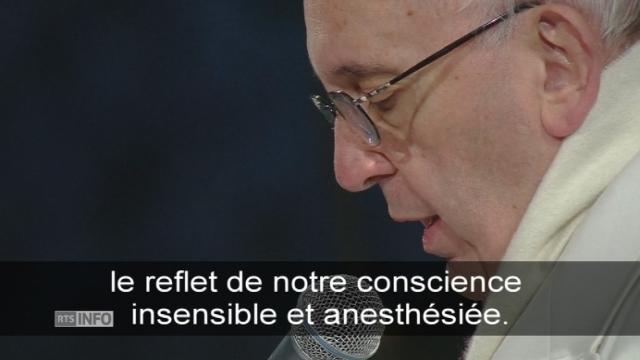 Le pape dénonce "la conscience insensible et anesthésiée" de l'Europe