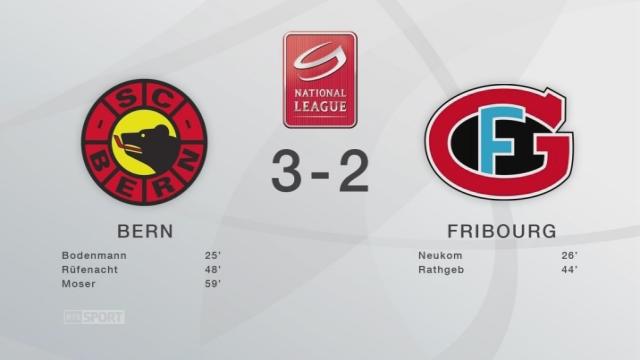 Berne - Fribourg-Gottéron (3-2): tous les buts de la rencontre