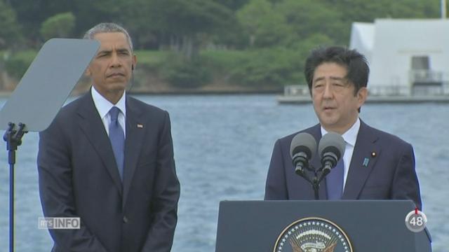 Barack Obama et Shinzo Abe ont rendu hommage aux victimes de l’attaque de Pearl Harbor