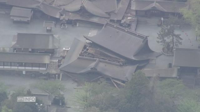 Dégâts causés par le deuxième séisme au Japon