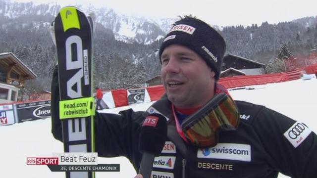 Ski alpin: Beat Feuz termine 3e de la descente de Chamonix