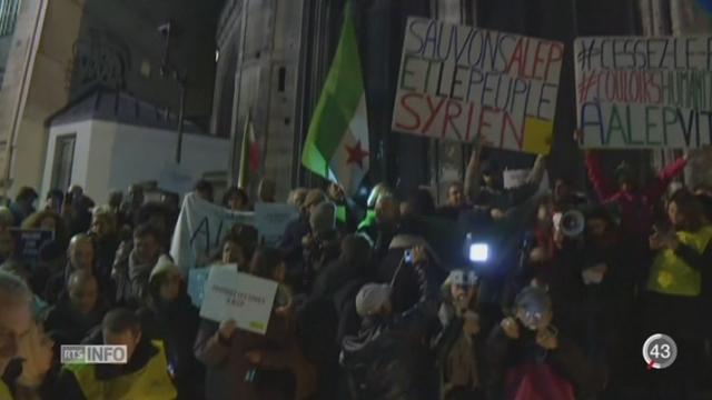 Syrie: des centaines de personnes sont descendues dans la rue dans les capitales occidentales