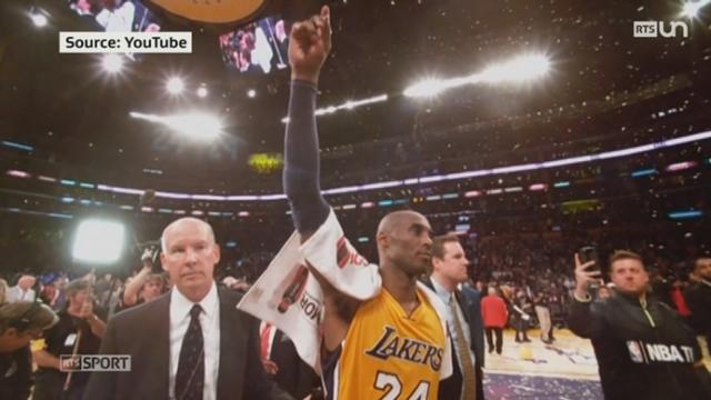 Basketball: hommage à Kobe Bryant qui a disputé le dernier match de sa grande carrière