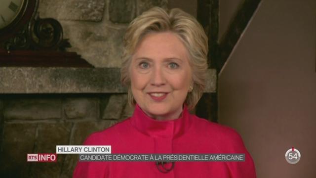 USA: Hillary Clinton est officiellement la candidate démocrate aux présidentielles