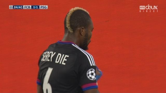 (4e j) FC Bâle - PSG (1-1). 78e: 2e carton jaune - donc c’est rouge - pour Serey Die (FC Bâle)