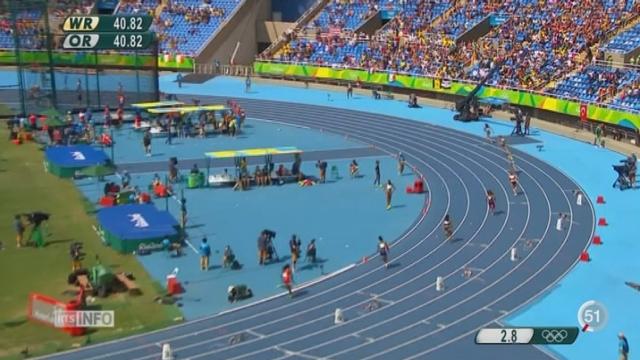 Rio 2016-Athlétisme: le quatuor helvétique de 4x100m est éliminé dès les séries