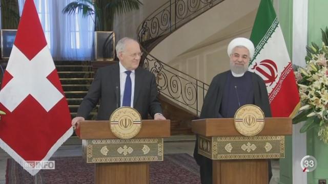 Johann Schneider-Ammann est en visite officielle en Iran