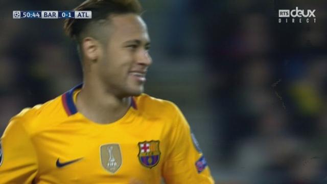 ¼, FC Barcelone – Atl. Madrid (0-1): superbe frappe enroulée de Neymar qui heurte la barre transversale