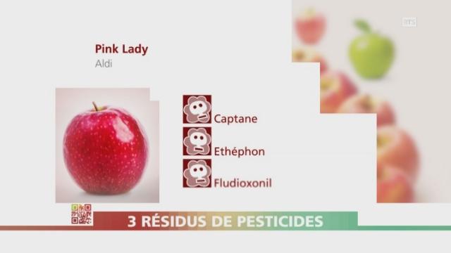 Test sur la quantité de pesticides contenus dans les pommes suisses