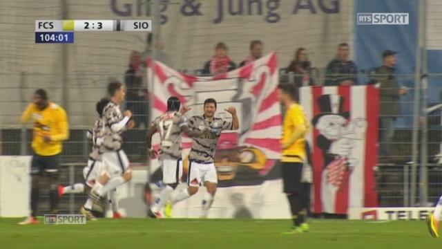 Dernier 1-8 de finale. FC Schaffhouse - FC Sion (2-3). 104e minute: le FC sion renverse le score!