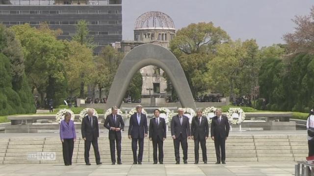 Les ministres des affaires étrangères du G7 à Hiroshima