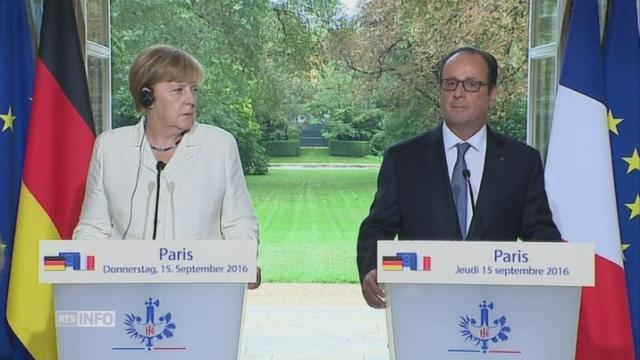 Merkel et Hollande veulent redynamiser l'UE après le Brexit