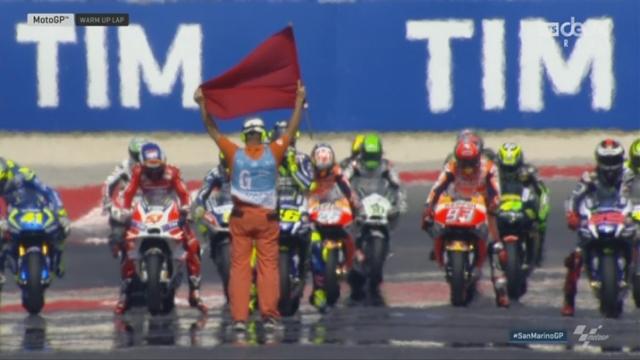 Moto GP: le départ de la course, et un premier tour déjà tendu!