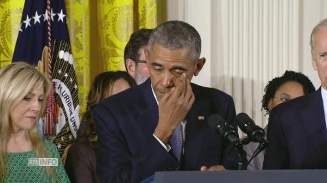 Les larmes d'Obama dans son plaidoyer sur les armes