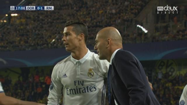 Gr.F, Dortmund – Real Madrid (0-1): ouverture du score de Cristiano Ronaldo sur un service de Bale