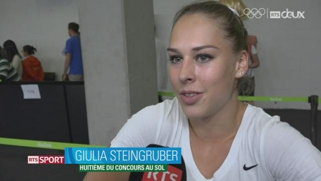 Gymnastique, finale dames sol: interview de giulia Steingruber (SUI) après sa 8e place
