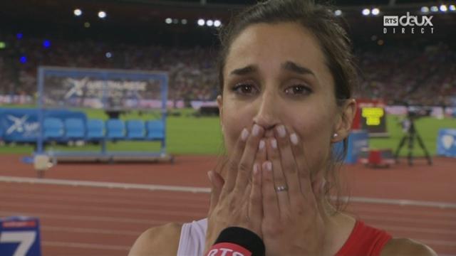 Relais 4x100m femmes: les émotions de la Suissesse Marisa Lavanchy