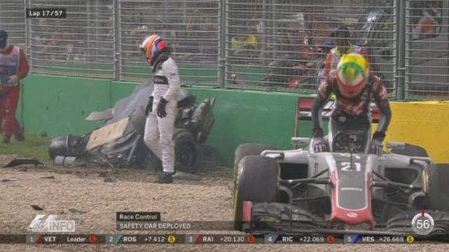 F1 - GP de Melbourne: un accident impresionnant a marqué la course