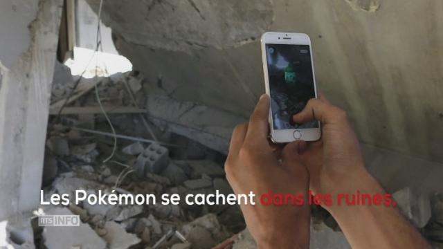 En Syrie, les Pokémon se cachent dans les ruines.