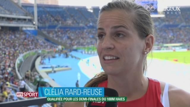 100 m haies: La réaction de Clélia Rard-Reuse après sa qualification pour les 1-2