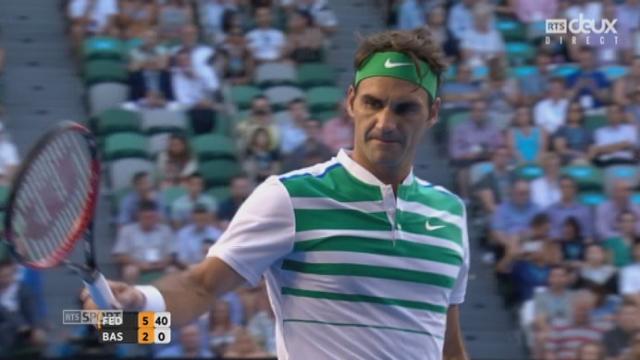 1er tour, Roger Federer (SUI) - Nikoloz Basilashvili (GEO) (6-2): SetFederer
