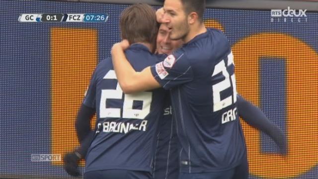 Grasshopper - FC Zurich (0-1): Alexander Kerzhakov ouvre le score pour le FC Zurich d’une demi-volée imparrable
