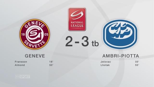 Hockey - LNA : GSHC - Ambri (2-3 tb): les Genevois concèdent la défaite après les tirs au but