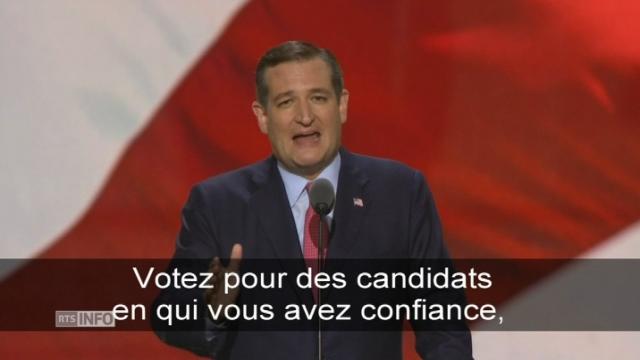 Ted Cruz hué à la convention républicaine à Cleveland