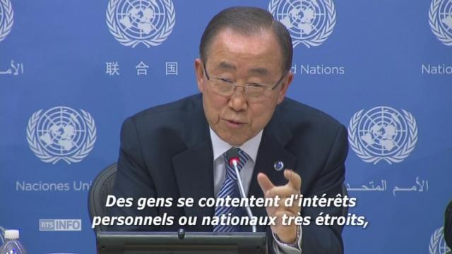 Coup de gueule de Ban Ki-moon juste avant son départ