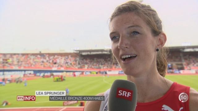 Athlétisme- Européens: Léa Sprunger et Tadesse Abraham ont brillé à Amsterdam