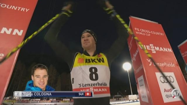 Tour de ski: Dario Cologna termine 6ème à Lenzerheide (GR) après une chute