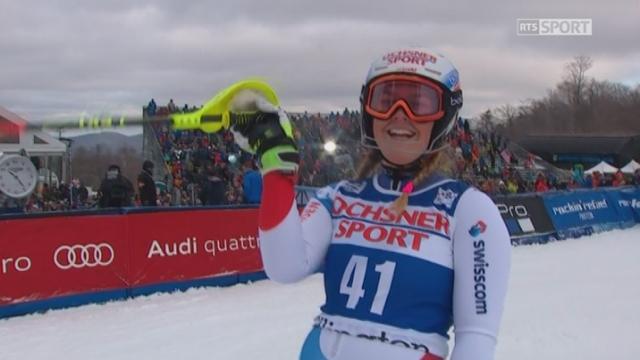 Slalom dames, 1re manche: le passage de Mélanie Meillard (SUI)