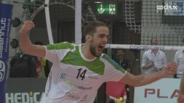 Finale messieurs, Volley Näfels – Lausanne UC (18-25-25-23-25-21-25-20): victoire surprise de Näfels