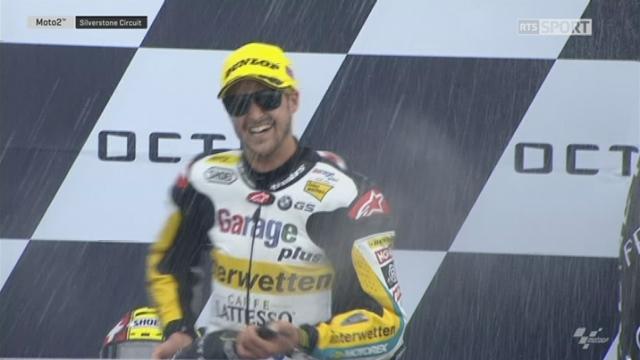 Moto 2: la joie du Suisse sur le podium