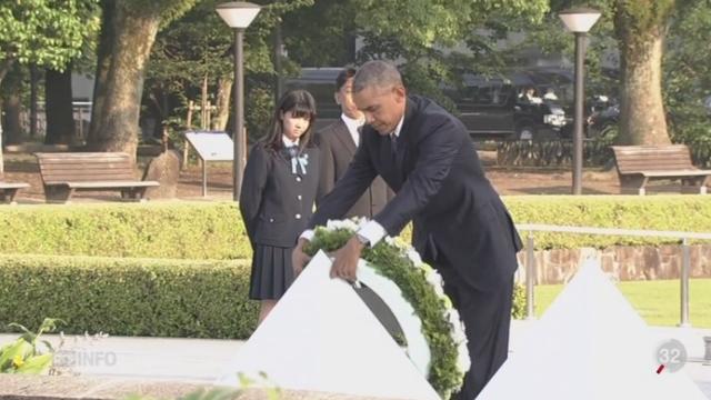 Japon: Barack Obama a rendu hommage aux morts d'Hiroshima