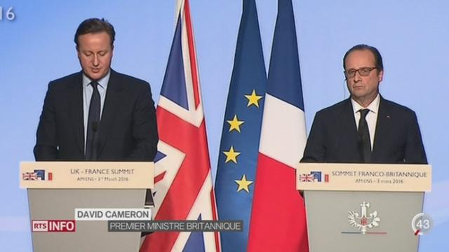 La crise des migrants était au coeur de la rencontre entre Hollande et Cameron à Amiens