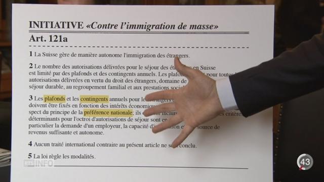 Berne doit trouver un compromis pour appliquer l’initiative du 9 février