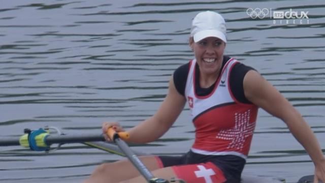 Aviron, skiff dames: Jeannine Gmelin termine troisième et se qualifie pour la finale