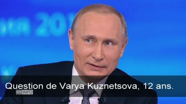 Vladimir Poutine répond avec humour à une question d'une enfant de12 ans