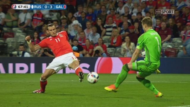 Gr.B, RUS-GAL (0-3): Gareth Bale inscrit le 3e but de son équipe