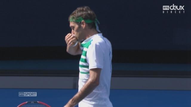 1-4 de finale, Roger Federer (SUI) - Tomáš Berdych (CZE) (7-6, 6-2) : Après une très bonne manche, le suisse remporte le deuxième set