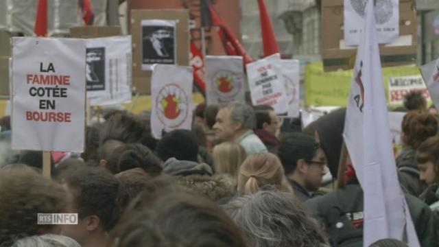 Manifestation contre les pilleurs à Lausanne