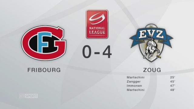 Fribourg - Zoug (0-4): tous les but de la rencontre
