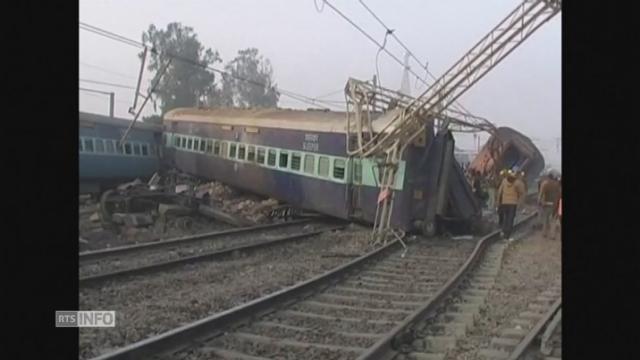 Un train déraille dans le nord de l'Inde