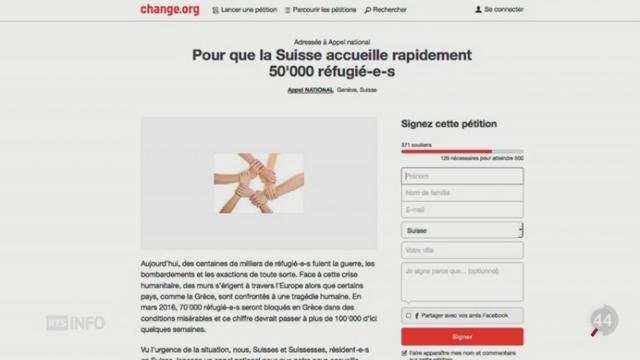 Crise des migrants: politiciens et personnalités appellent la Suisse à accueillir 50'000 réfugiés