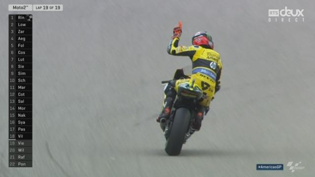 moto2: Alex Rins (ESP) s’impose devant Sam Lowes (GBR), Johann Zarco (FRA) 3e, Dominique Aegerter (SUI) termine 4e et Thomas Luthi (SUI) 7e