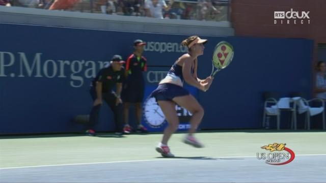 Dames. 1er tour. Samantha Crawford (USA) - Belinda Bencic (SUI-24) (7-6 3-6 4-6). Clip du match