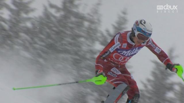 Slalom messieurs, 1re manche: Henrik Kristoffersen (NOR)