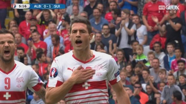 Gr.A, ALB-SUI (0-1): BUT pour la Suisse! Fabian Schär ouvre le score sur un corner bien tiré par Shaqiri!